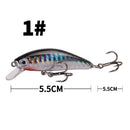 Clouser Minnow SwimBait-5.5 Cm/6.7g Isca Giratória De Plástico Afundando Para Baixo E Carpa