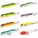 Kit 08 Iscas Artificiais Importadas Pencil Zara Zig Zag De Superfície de 10 cms e 16 gramas Pesca Tucunaré Traíra Dourado Robalo Black Bass