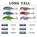Clouser Minnow SwimBait-5.5 Cm/6.7g Isca Giratória De Plástico Afundando Para Baixo E Carpa