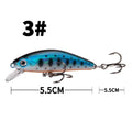 Clouser Minnow SwimBait-5.5 Cm/6.7g Isca Giratória De Plástico Afundando Para Baixo E Carpa