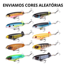 Kit 2 Isca Artificial Helice Whopper Popper 10cm 3d Tucunaré